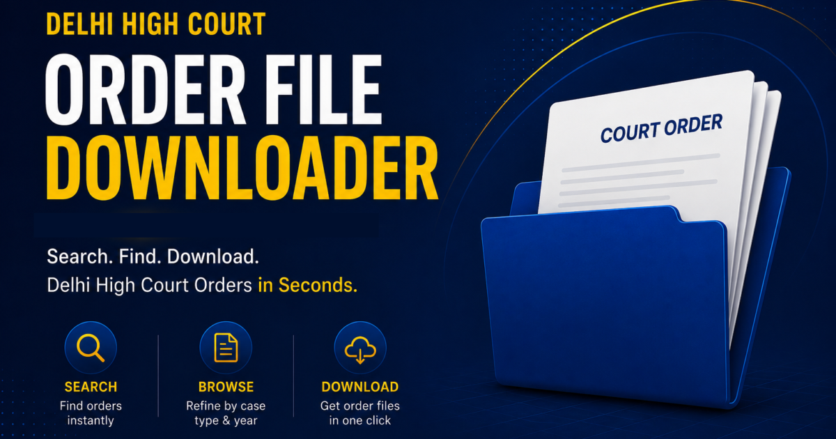 Delhi High Court Order file downloader