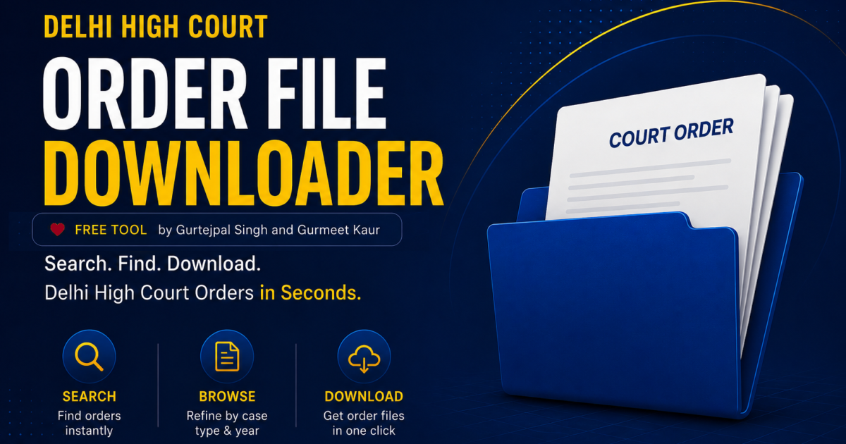 Delhi High Court Order file downloader